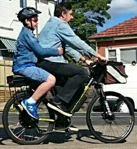 customer photo on Companion Bike Seat in Australia